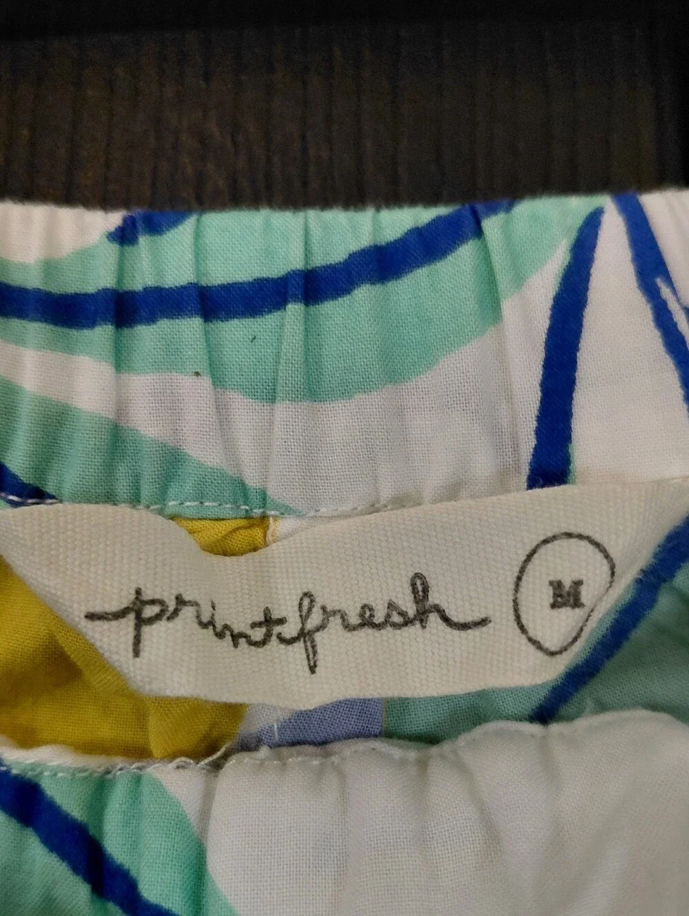 Printfresh Sz. M Lemon Zest 100% Organic Cotton Long PJ Set